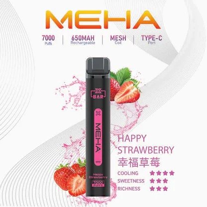 MEHA XBAR 魅嗨小黑條 7000 黑系科技美學 Mesh 網芯瞬時爆發 3% 丁鹽擊喉配方 850mAh 大電量續航不焦慮 台灣現貨:圖片 17