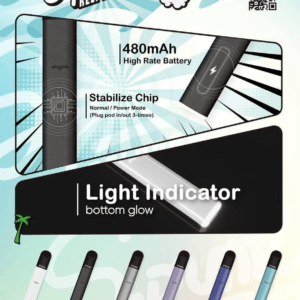 SPUMY 冰熊五代通用主機 大電量不再焦慮 雙檔切換口感隨心 極簡 480mAh 長效動力 適配 4/5/6 代通用彈 台灣現貨