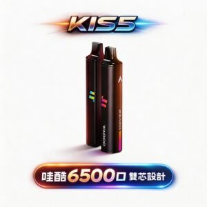 WAGOO 哇酷 KIS5 6500 Puffs 細膩順滑擊喉體驗 78 種口味抽不膩 升級不漏油結構 雙核心動力輸出 台灣現貨