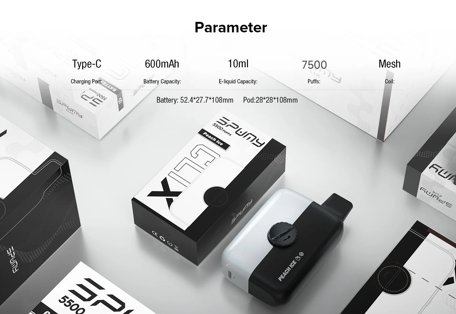 SPUMY 冰熊 7500 口 Mesh Coil 蜂巢式網格霧化解析 CP 值天花板級 10ml 裝載解析 600mAh 高負載電力儲能系統 台灣現貨:圖片 4
